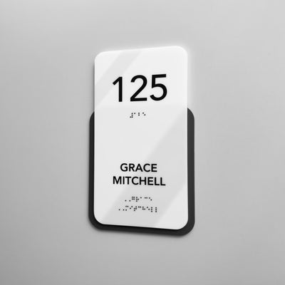Acrylic Office Name Sign — "Elegant" Design