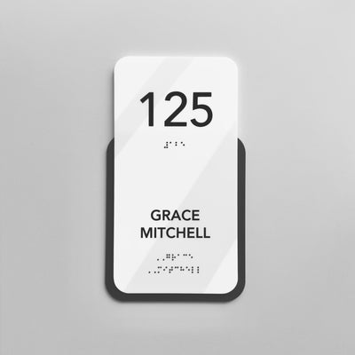 Acrylic Office Name Sign — "Elegant" Design