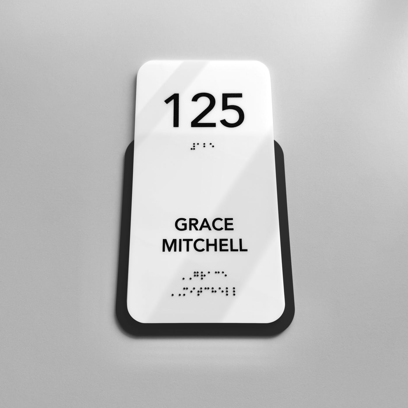 Acrylic Office Name Sign — "Elegant" Design