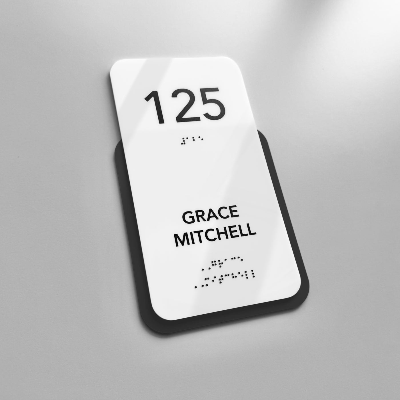 Acrylic Office Name Sign — "Elegant" Design