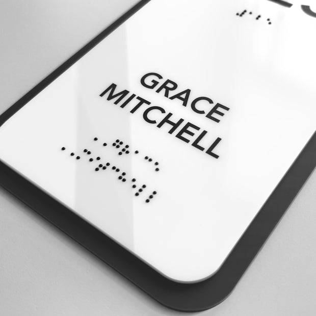 Acrylic Office Name Sign — "Elegant" Design