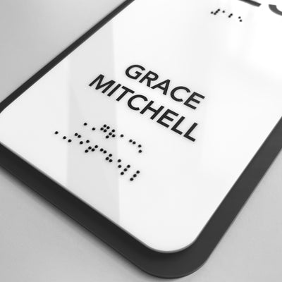 Acrylic Office Name Sign — "Elegant" Design