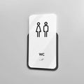 Acrylic WC Restroom Sign — "Elegant" Design - Photo #6
