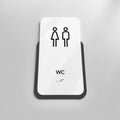 Acrylic WC Restroom Sign — "Elegant" Design - Photo #8