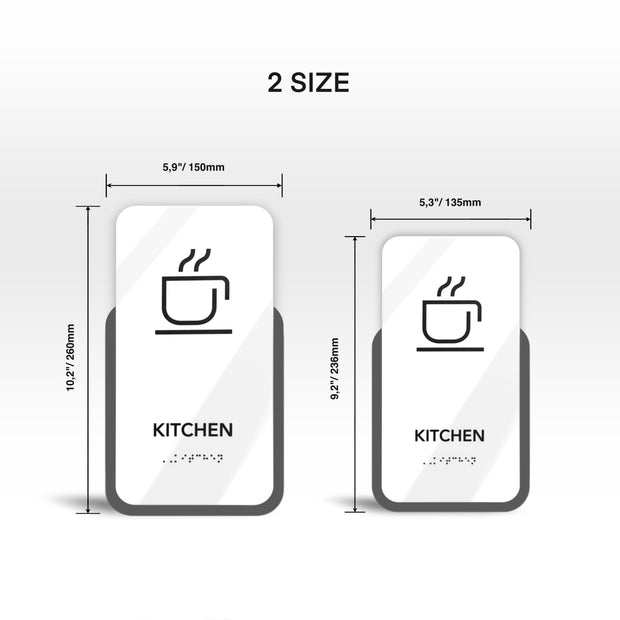 Acrylic Kitchen Sign — "Elegant" Design