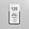 Vertical Acrylic Door Number Sign with Braille & Custom Text — "Elegant" Design - Photo #13