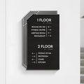 Directional Sign - Stainless Steel & Wood  — "Authentic" Design - Photo #1