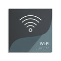 Acrylic Wi-Fi Sign — "Gray Calm" Design - Photo #1