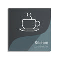 Interior Acrylic Sign for Kitchen - "Gray Calm" Design - Photo #1