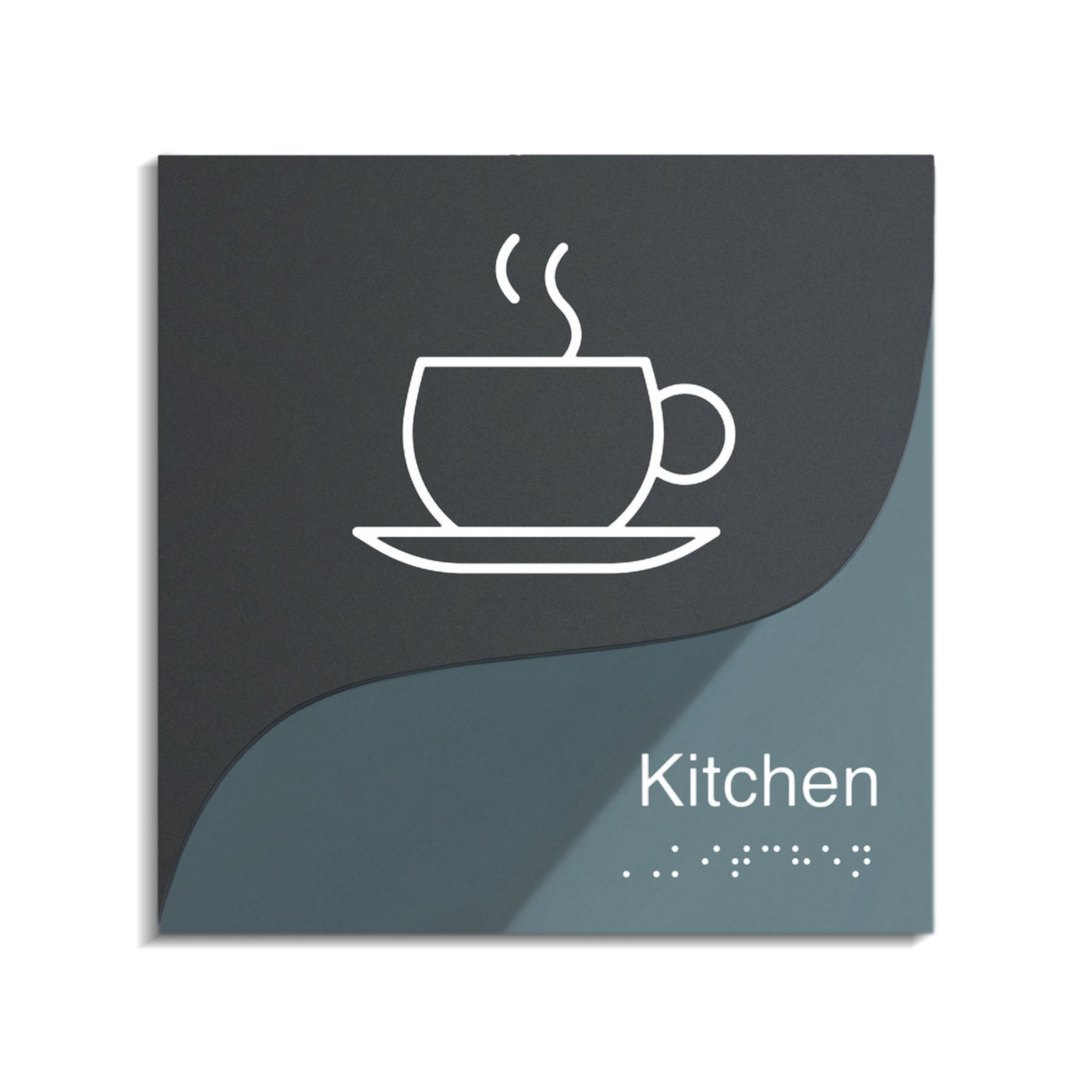 Interior Acrylic Sign for Kitchen - "Gray Calm" Design