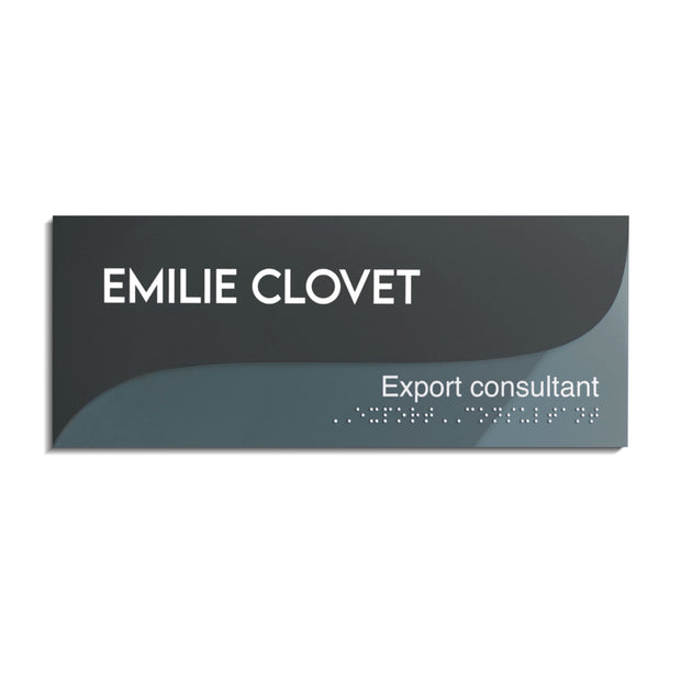 Custom Acrylic Door Sign — Gray Calm Design