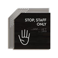 Staff Only Door Sign for Office: " Authentic " Design - Photo #1