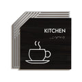Kitchen Sign: Stainless Steel & Wood  — "Authentic" Design - Photo #1