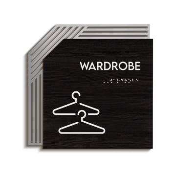Wardrobe Closet Sign: Steel Sign — " Authentic " Design - Photo #1