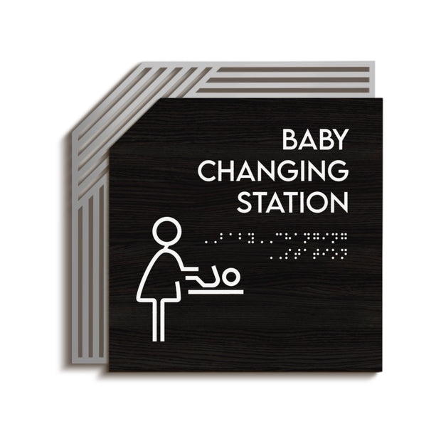 Baby Change Sign for Mother — " Authentic " Design