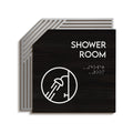 Steel Shower Signage - " Authentic " Design - Photo #1