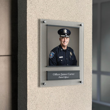 Police Officer Sign with Photo – Custom Acrylic Name Plate - Photo #6