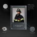 Firefighter Sign with Photo – Custom Acrylic Name Plate - Photo #3