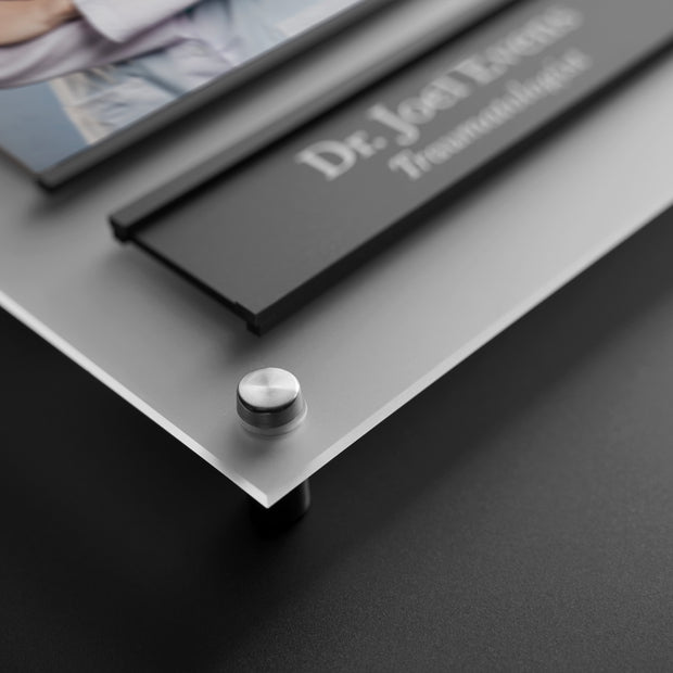 Doctor Sign with Photo – Custom Acrylic Name Plate