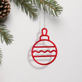 Acrylic Christmas Ornaments: Modern Holiday & Christmas Tree Decor — “Thin Christmas” Design - Photo #13