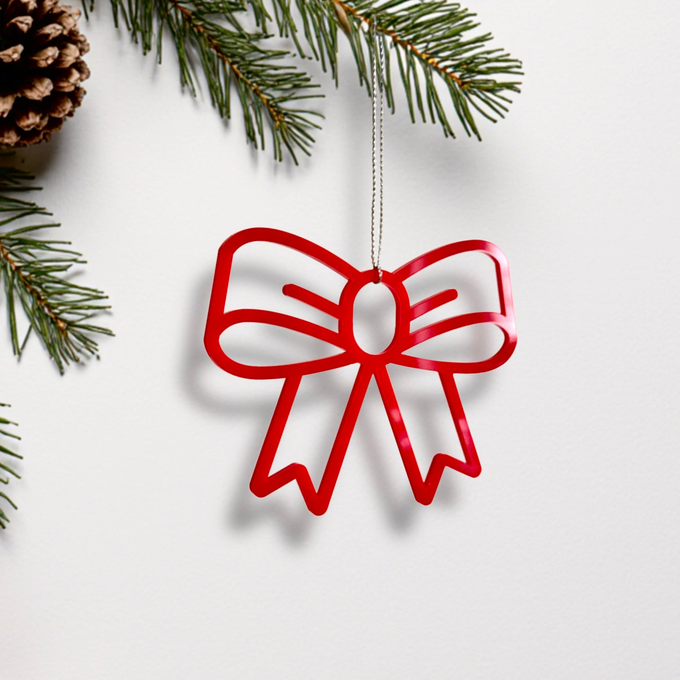 Acrylic Christmas Ornaments: Modern Holiday & Christmas Tree Decor — “Thin Christmas” Design