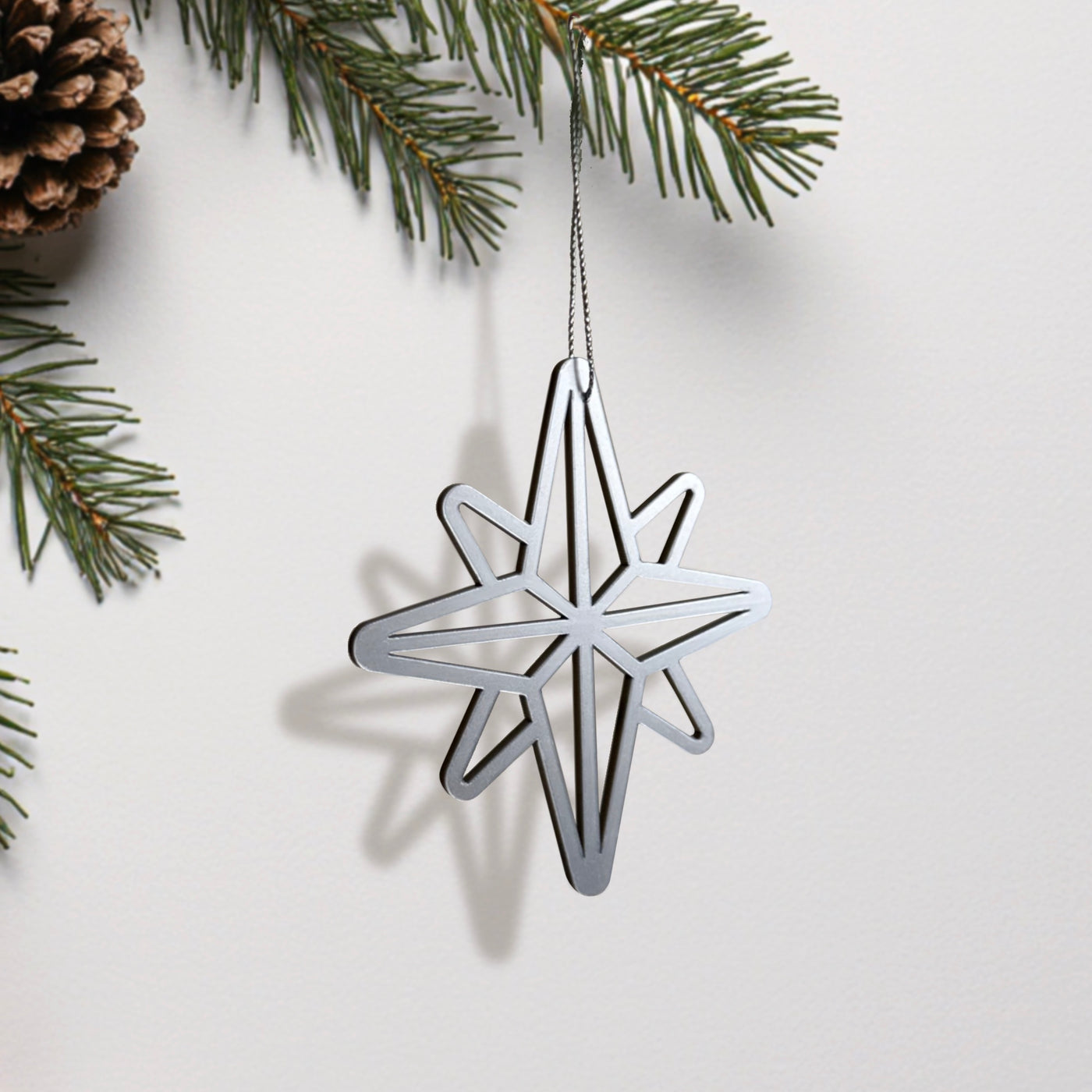 Acrylic Christmas Ornaments: Modern Holiday & Christmas Tree Decor — “Thin Christmas” Design