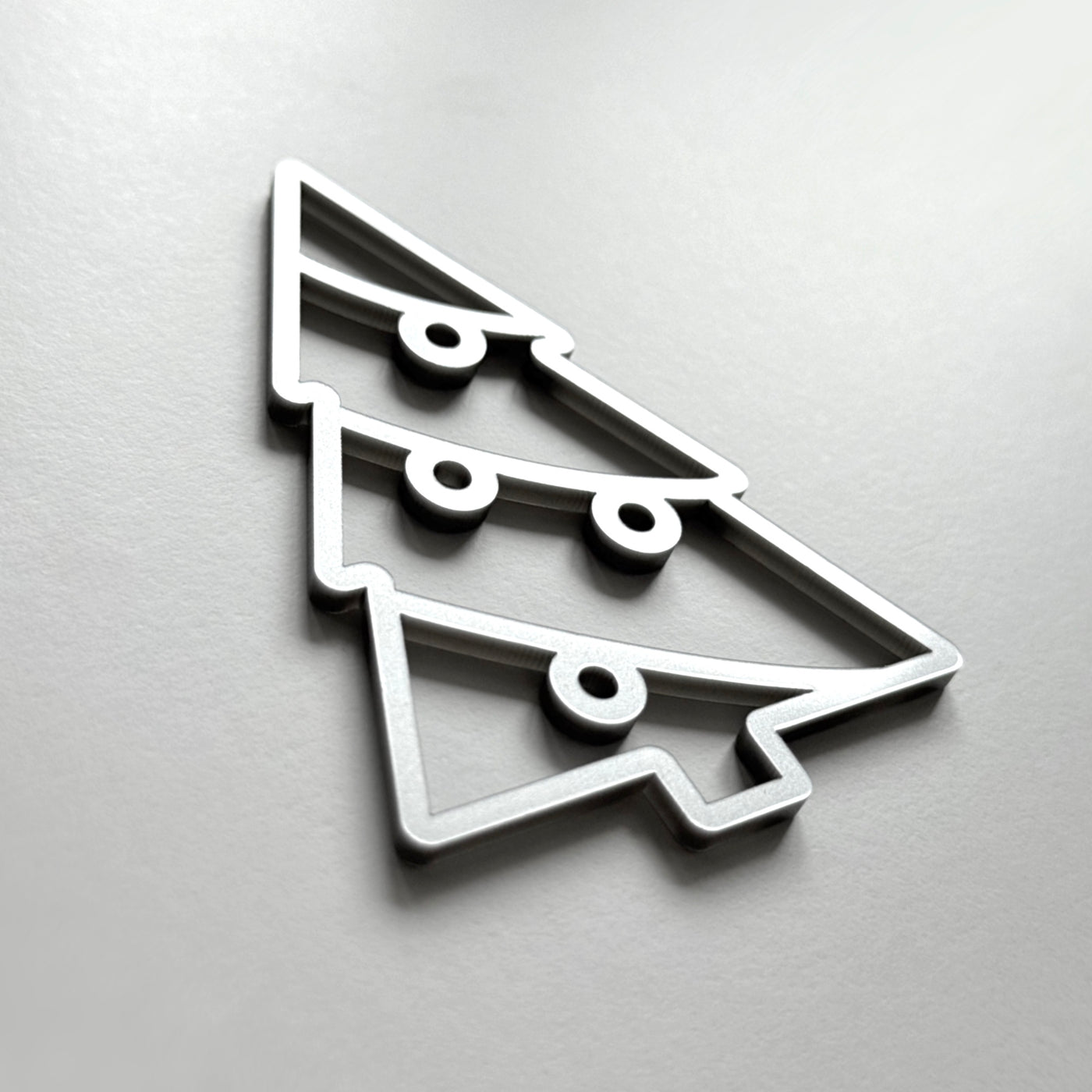 Acrylic Christmas Ornaments: Modern Holiday & Christmas Tree Decor — “Thin Christmas” Design