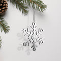 Acrylic Christmas Ornaments: Modern Holiday & Christmas Tree Decor — “Thin Christmas” Design - Photo #11