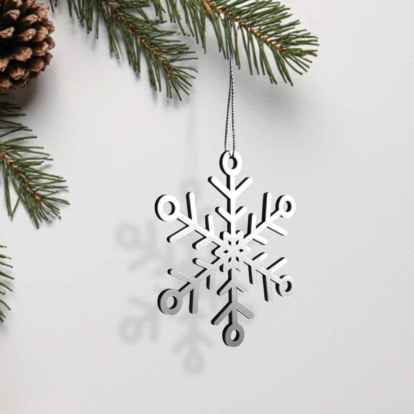 Acrylic Christmas Ornaments: Modern Holiday & Christmas Tree Decor — “Thin Christmas” Design
