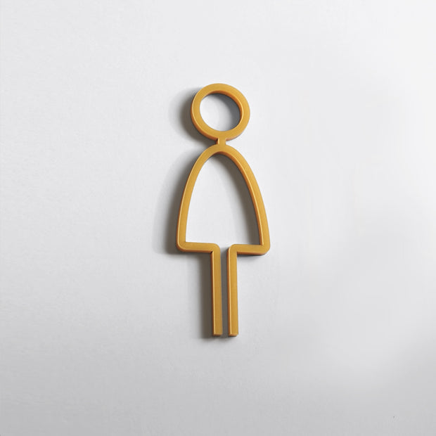 Acrylic Women's Restroom Sign — "Thin" Design