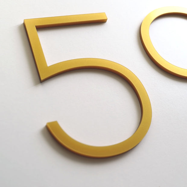 Acrylic Interior Door Numbers - "Thin" Design (price for one symbol)