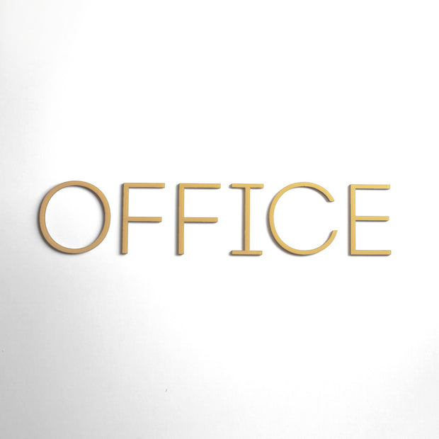 Custom Acrylic Door Letters — Thin Design (price for one symbol)