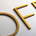 Custom Acrylic Door Letters — Thin Design (price for one symbol) - Photo #8