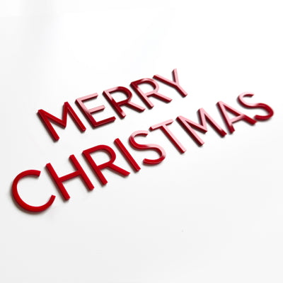 Acrylic Christmas Ornaments: Modern Holiday & Christmas Tree Decor — “Thin Christmas” Design