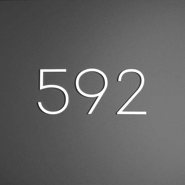 Acrylic Interior Door Numbers - "Thin" Design (price for one symbol)