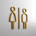 Acrylic Unisex Toilet Sign — "Thin" Design - Photo #11