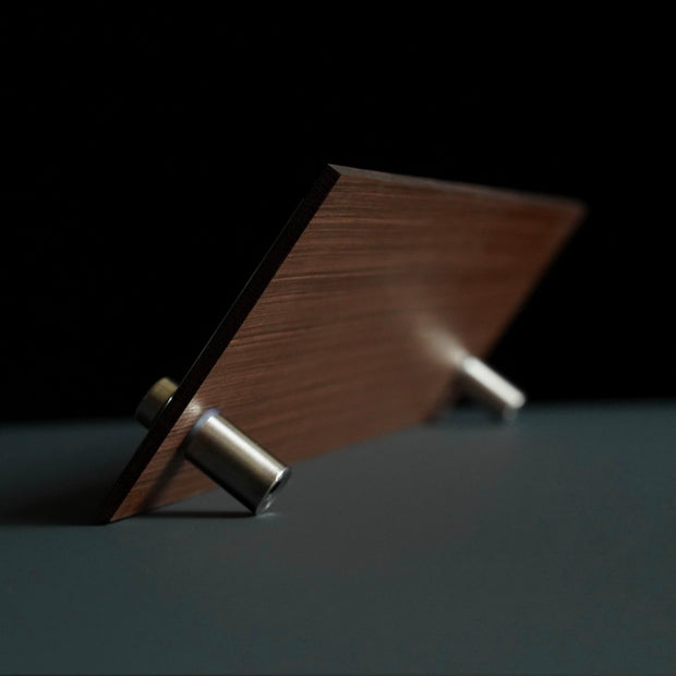 Desk sign Custom Desk Name Plate: Wood & Acrylic Sign