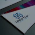 Door Signs Double Door Sign with Logo & Company Name: Acrylic Sign — Bold Style - Photo #5