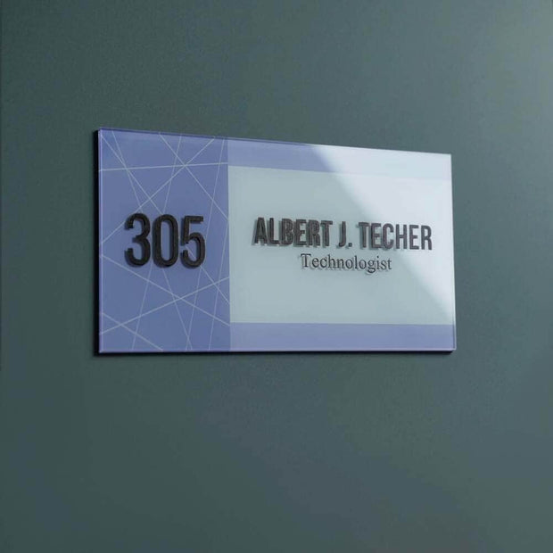 Door Signs Door Number Double Acrylic name sign for school, university, office and etc.