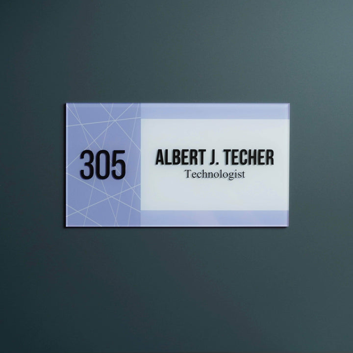 Door Signs Door Number Double Acrylic name sign for school, university, office and etc.