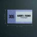 Door Signs Door Number Double Acrylic name sign for school, university, office and etc. - Photo #2