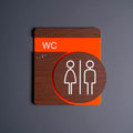 Bathroom Signs Woman Interior Sign for Restroom - "Genova" Design - Photo #8