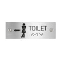 Bathroom Signs Women Toilet Signs - Stainless steel with Braille - Photo #3