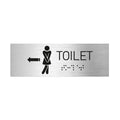 Bathroom Signs Women Toilet Signs - Stainless steel with Braille - Photo #2