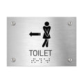 Information signs Directional Women Restroom Sign — Stainless Steel Door Plate - Photo #4