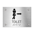 Information signs Directional Women Restroom Sign — Stainless Steel Door Plate - Photo #1