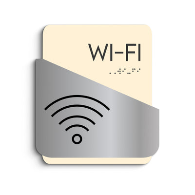 Information Signs - Wi-Fi Signs: Steel Sign — "Downhill" Design