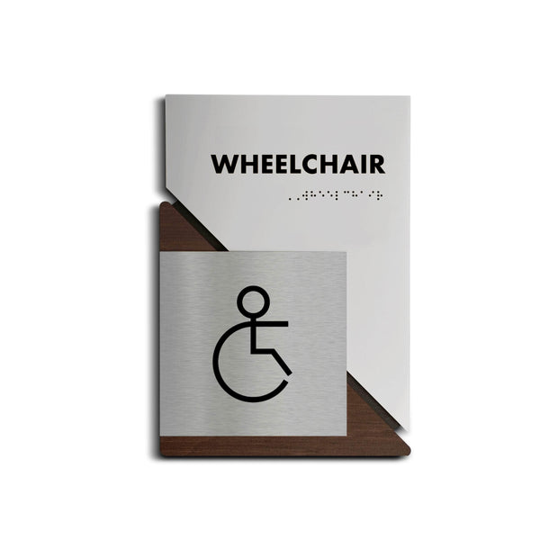 Bathroom Signs Wheelchair Sign for Restroom: "Creative" Design