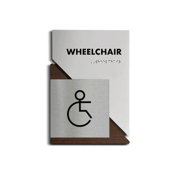 Bathroom Signs Wheelchair Sign for Restroom: "Creative" Design - Photo #1
