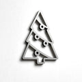 A simple, minimalist Christmas tree-shaped object made of a material that resembles a wire or metal. - Photo #2